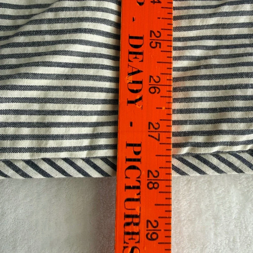 NWOT VHC Brands April & Olive Set of 2 Standard Pillow Shams Pinstripe Cottage‎